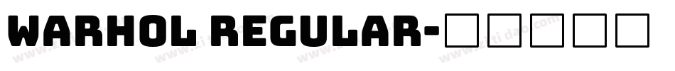 Warhol Regular字体转换
